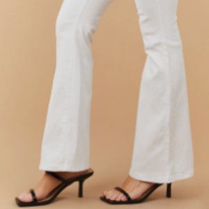 YMI white flare jeans